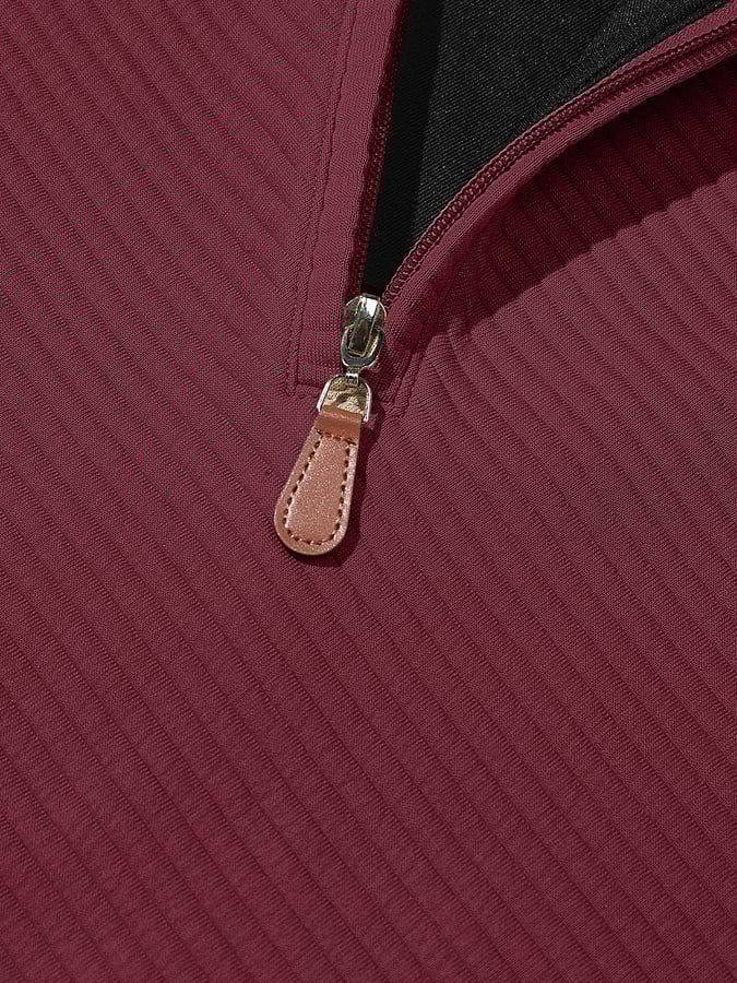 LEONARD | SWETER Z WYSOKIM KOŁNIERZEM NA ZAMEK