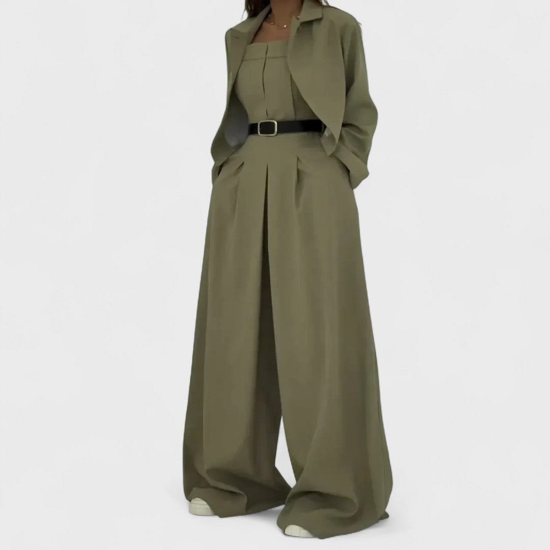 Eclat - Zestaw damski bustier + żakiet - Styl elegancki i modny