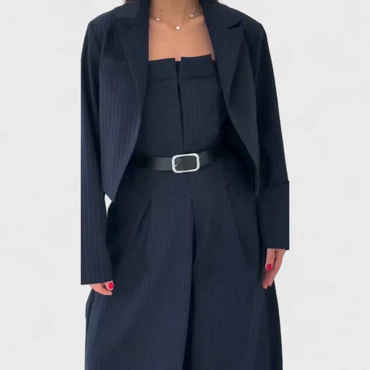 Eclat - Zestaw damski bustier + żakiet - Styl elegancki i modny