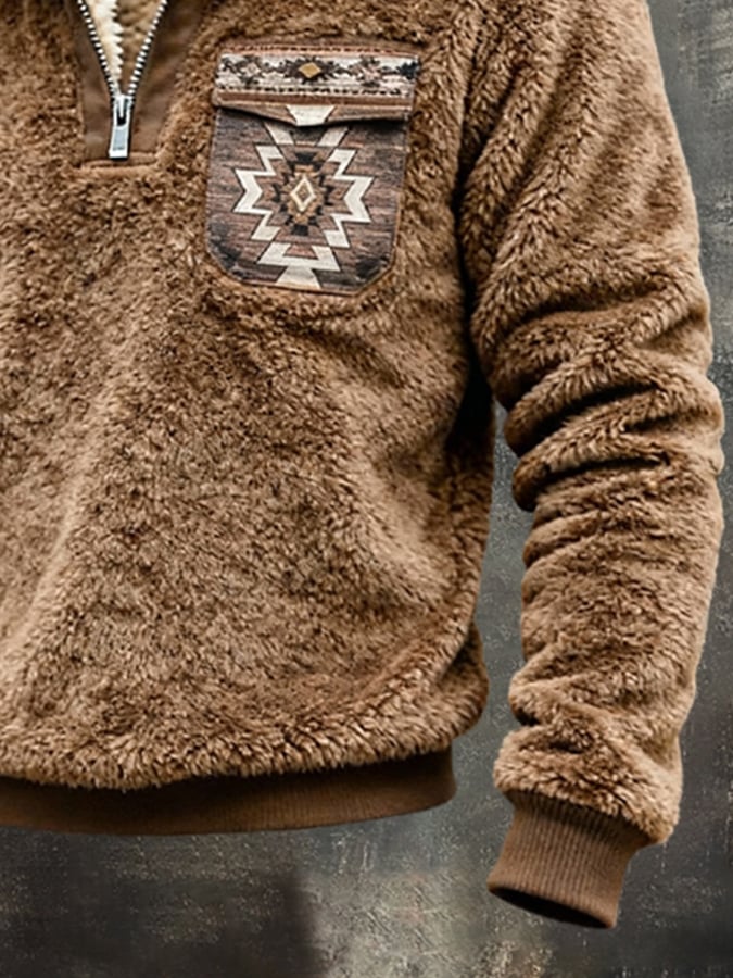 OLGIERZ | CIEPŁA BLUZA HALF-ZIP