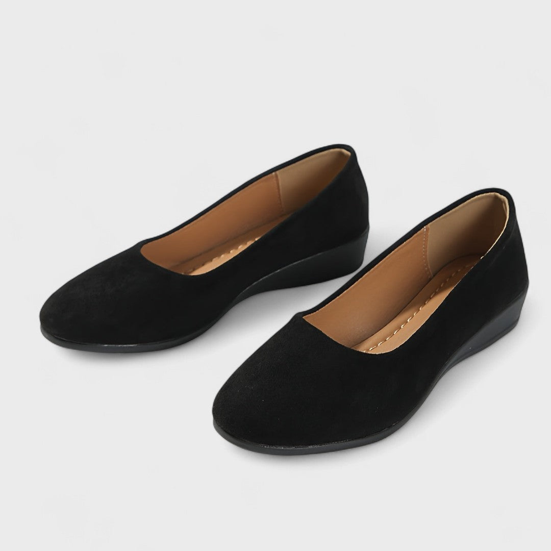 Éliane – Wygodne baleriny z podwyższonym obcasem