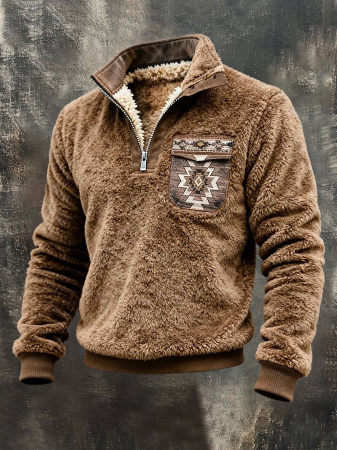 OLGIERZ | CIEPŁA BLUZA HALF-ZIP